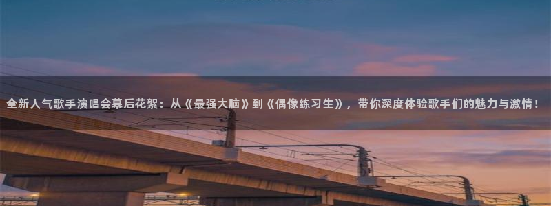 十八在线观看免费西瓜播放电视剧：全新人气歌手演唱会幕后花絮：从《最强大脑》到《偶像练习生》，带你深度体验歌手们的魅力与激情！